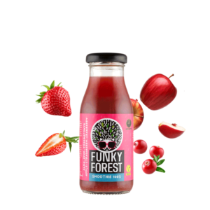 Funky Forest® 100%-os smoothie, alma-eper-tőzegáfonya 200 ml
