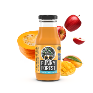 Funky Forest® 100%-os smoothie, alma-mangó-sütőtök-gyömbér 200 ml