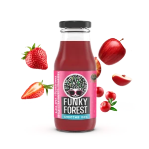 Funky Forest® 100%-os smoothie, alma-eper-tőzegáfonya 250 ml