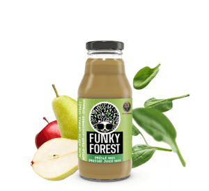 Funky Forest® 100%-os préslé, alma-körte-uborka-spenót 330 ml