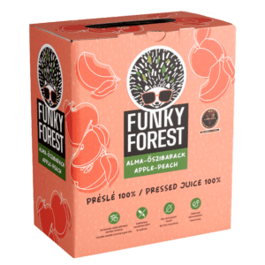 Funky Forest® 100%-os préslé, alma-őszibarack 3L Bag-in-Box