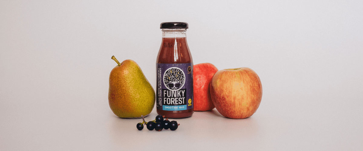 Funky Forest 100% alma-körte-feketeribizli smoothie